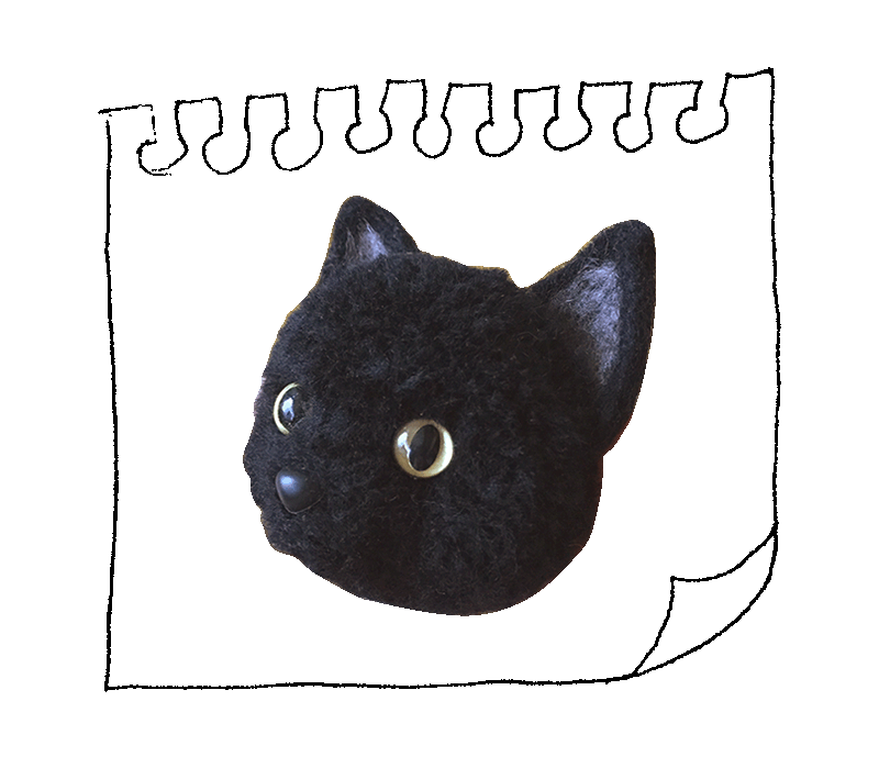 黒猫ぽんぽんサイド