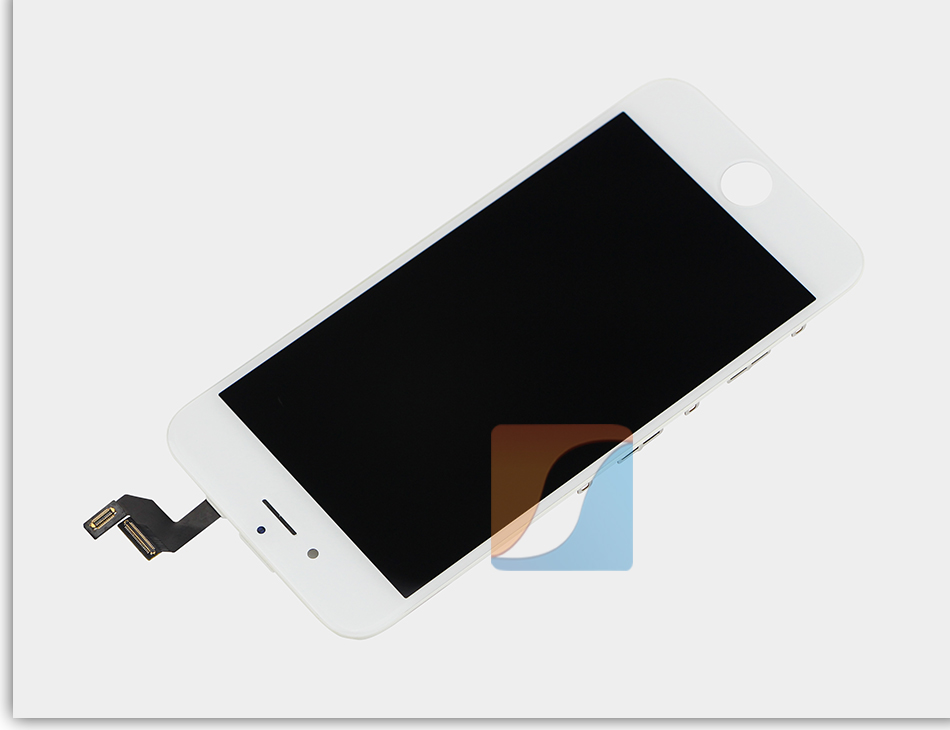 SZM iPhone 修理交換用フロントパネルセット（フロントガラスデジタイザ） タッチパネル LCD液晶パネルセット 修理工具付き (6黒)