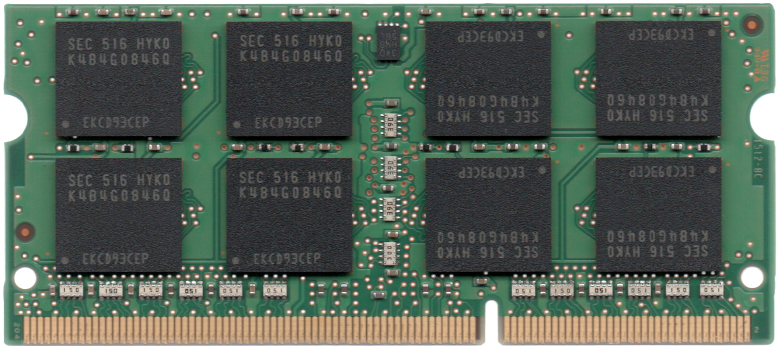 市場】【ポイント2倍】SAMSUNG 低電圧メモリ (1.35V) PC3L-12800S (DDR3L-1600) 8GB SO-DIMM  204pin ノートパソコン用メモリ 型番：M471B1G73QH0-YK0 両面実装 (2Rx8) 動作保証品【中古】 : 電子部品商会