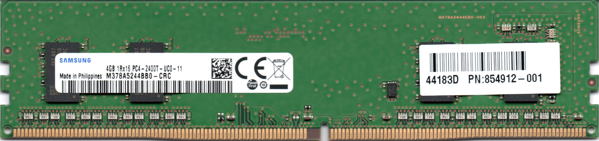【楽天市場】【ポイント2倍】SAMSUNG サムスン PC4-19200U (DDR4-2400) 4GB 1Rx16 PC4-2400T