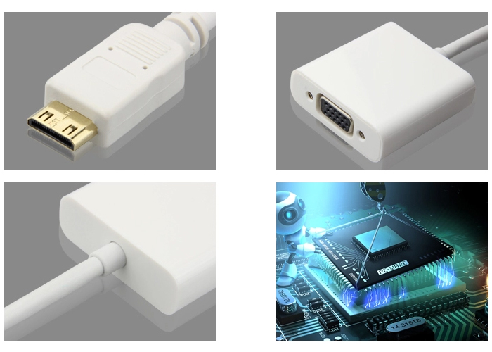 楽天市場】mini HDMI to VGA 変換アダプタ （オス−メス） V1.3/1080Pサポート : PCASTORE