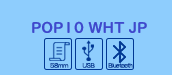 ̩ mPOP 쥷ȥץ¢åɥ POP10-WHT-JP  Bluetoothб