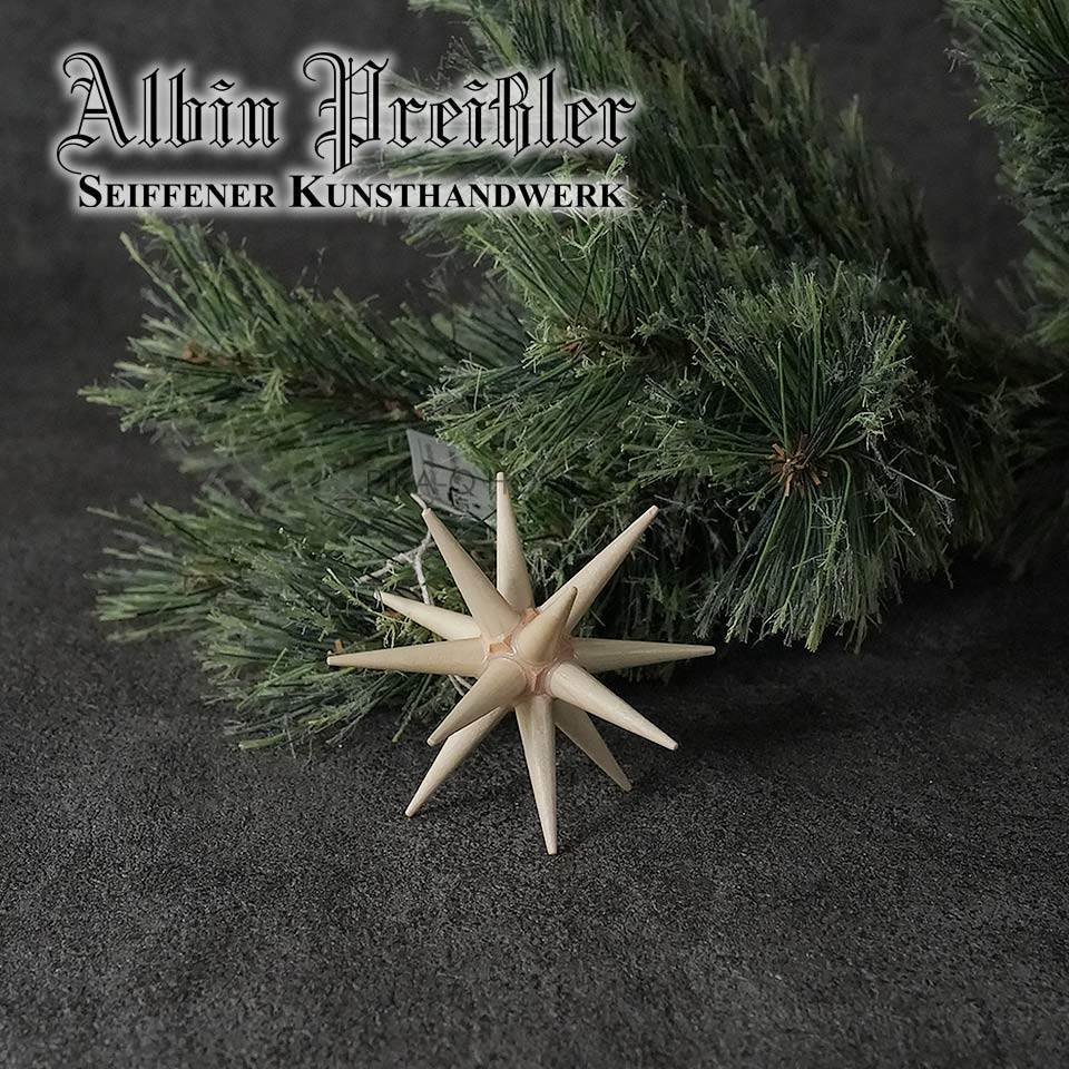 Albin Preissler【正規品】ベツレヘムの星 木製ポインセチアナチュラルSサイズ