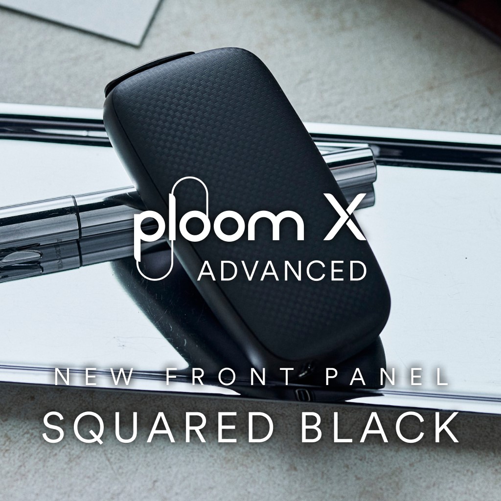 プルームエックス（Ploom X）・フロントパネル・スクエアド＜ブラック＞
