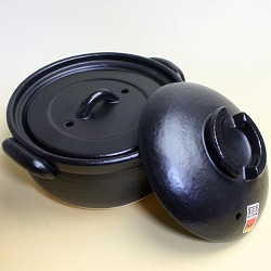 日本製 ごはん鍋 炊飯鍋 萬古焼 二重蓋