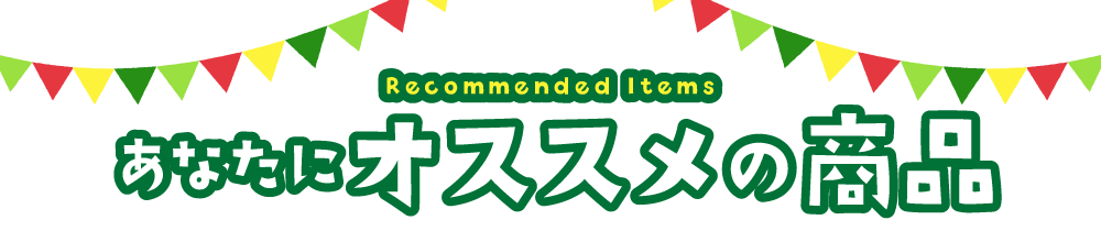 Recommended Items あなたにオススメの商品