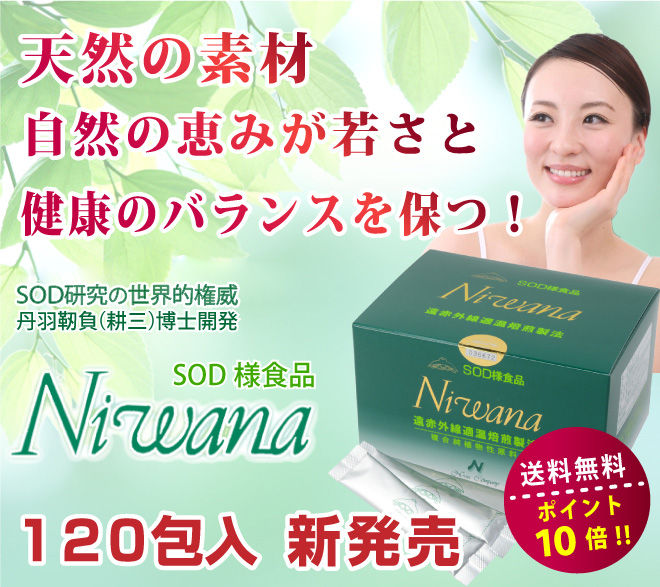 丹羽SOD様食品 Niwana（ニワナ）レギュラータイプ 120包 1箱 酵素
