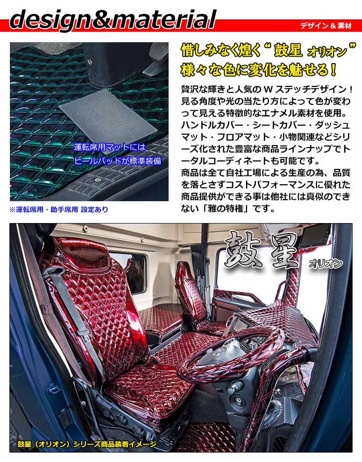 トラック用 日本製 カーマット パーツ トラック用品 おしゃれダイハツ 内装 フロアマット S500系 軽トラ