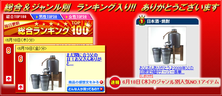 焼酎サーバーセット1000cc 【正規品直輸入】