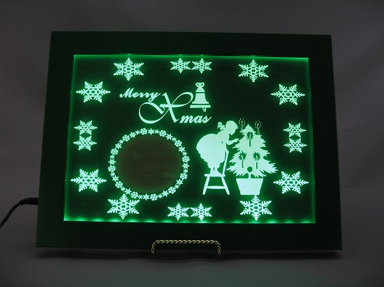 楽天市場 光るパネル 光るパネル クリスマスタイプ グリーン オリジナルショップ三幸