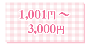 1,001円〜3,000円