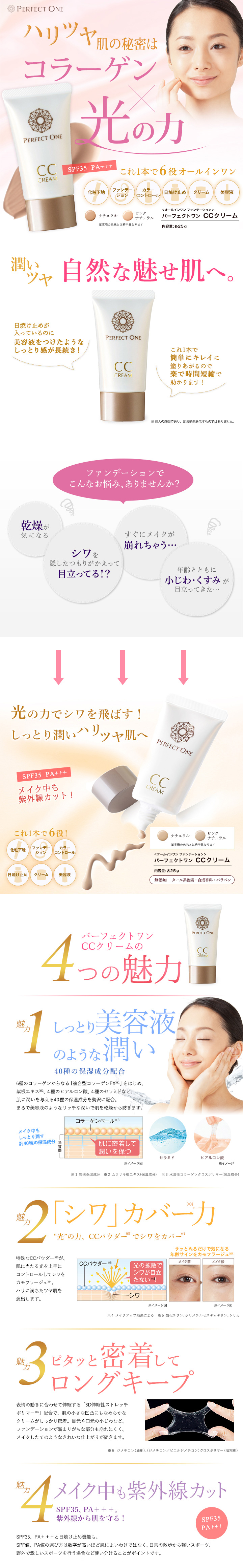 楽天市場】【公式】パーフェクトワン CCクリーム 25g / 新日本製薬