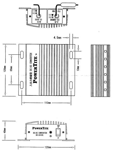外形寸法図（DC-241210S）