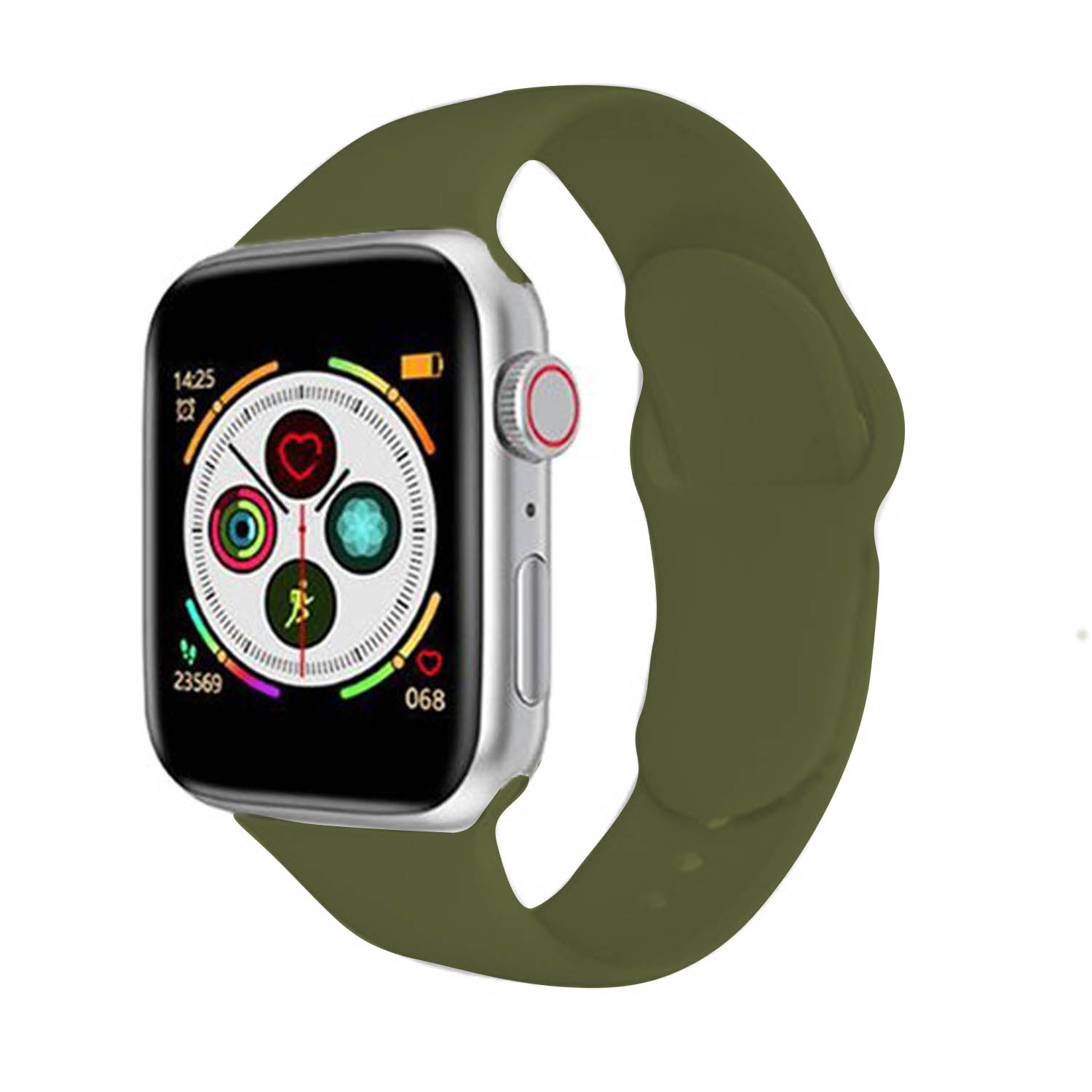 Apple watch シリコンバンド 42 44 45mm ベルト m2q 通販
