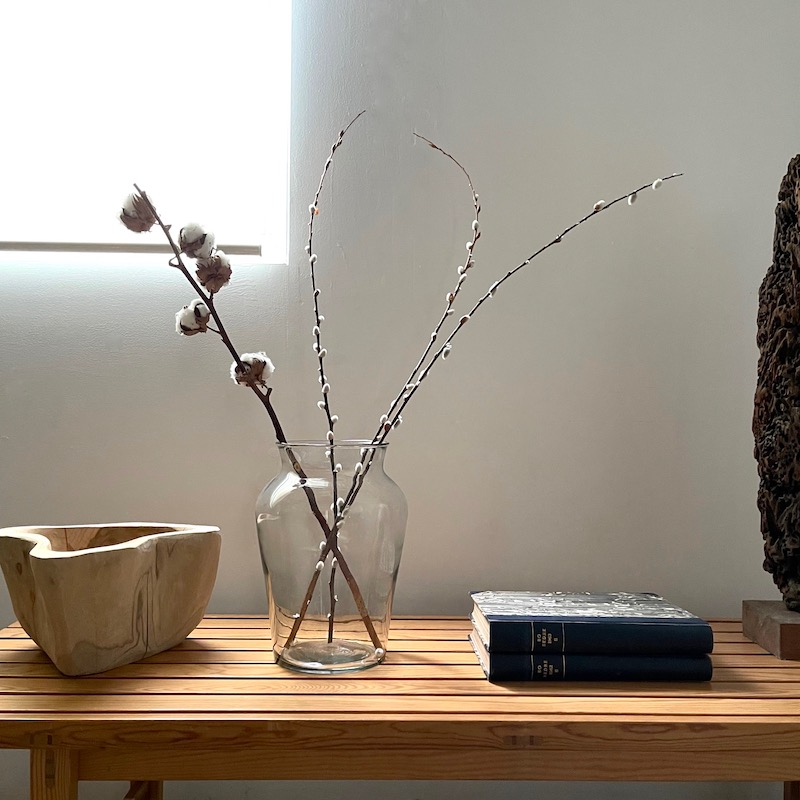 【楽天市場】affari 花瓶 フラワーベース ガラス 22cmx30.5cm おしゃれ 北欧 花器 丸型 枝物 シンプル 植物のある暮らし