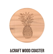 &CRAFT WOOD coaster