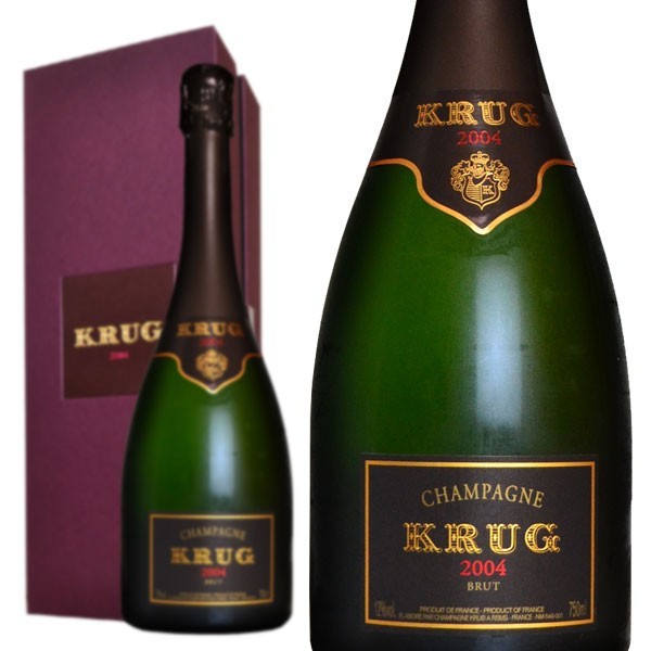 シャンパン クリュッグ ブリュット 2004年 750ml 箱入り 正規 （フランス シャンパーニュ 白） 送料無料