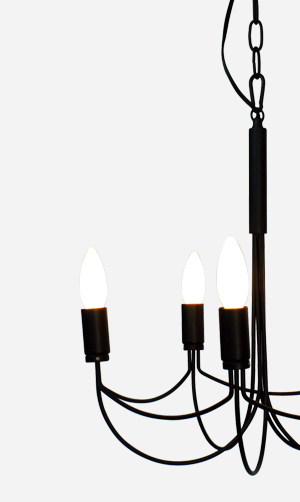 Arcpo small chandelier black