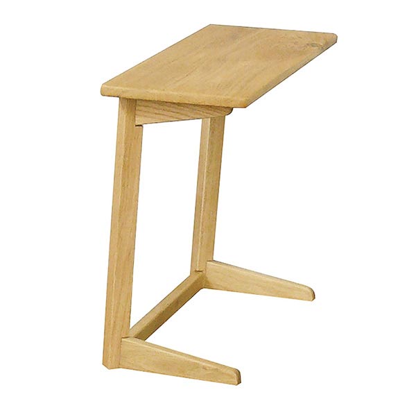 【楽天市場】サイドテーブル 天然木 オーク材 無垢 節あり 幅53cm 