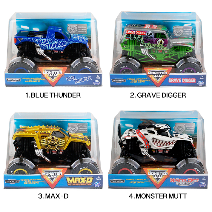 【あす楽】【正規品】スピンマスター モンスタージャム 公式 モンスタートラック 1：24 スケールモデル 【全7種】 ダイキャスト オフロード 模型  ミニチュア オフィシャル Spinmaster MONSTER JAM Official Monster Truck 1/24 ミニカー【送料無料】  