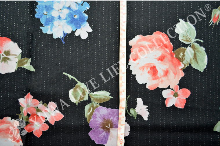日本に ホワイト&クリームのお花×ミューファン(R)加工シャーティング　インナーマスク その他